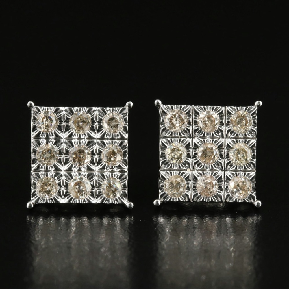 Diamond earrings 1 CTW